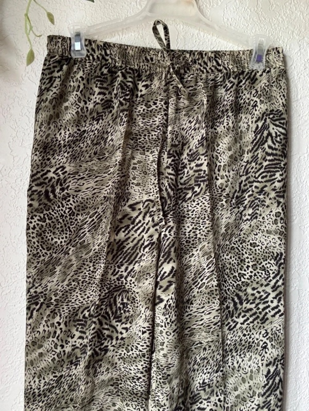 Vintage Notations Animal Print Pull-On Pants